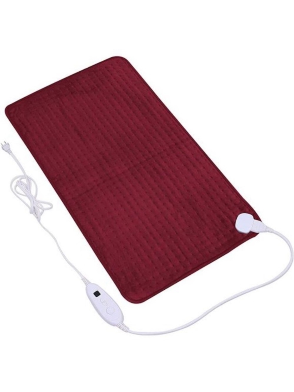 17''x33'' XXXL King Size Heating Pad with Fast-Heating Technology (Red)